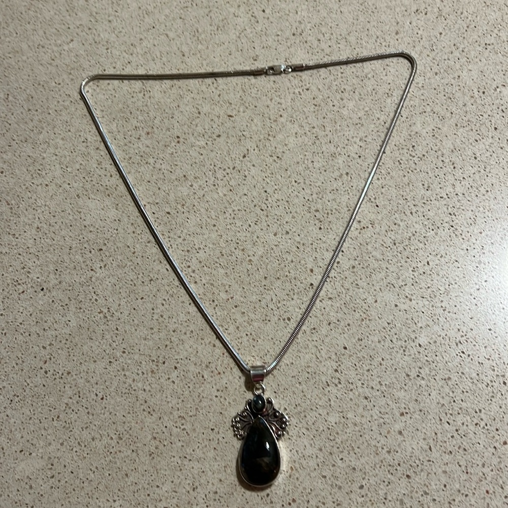 Labradorite Angel Necklace